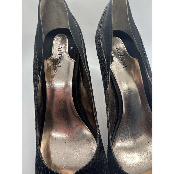 Alfani Black Sparkle Heels Women Size 9M Heels Party Prom Dance Stilleto - Picture 3 of 8